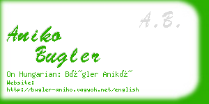 aniko bugler business card